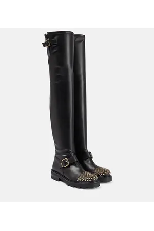 Jimmy Choo Biker II leather over-the-knee boots