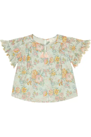 Louise Misha Feliza floral cotton blouse
