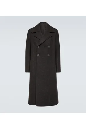 Rick Owens New Bell double-breasted wool coat