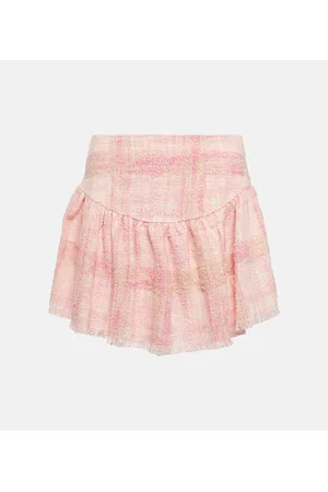 LOVESHACKFANCY Lively tweed miniskirt