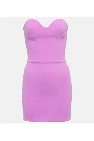 ALEX PERRY Clay bustier crÃªpe minidress