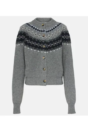 Khaite Michaela Fair Isle cashmere-blend cardigan