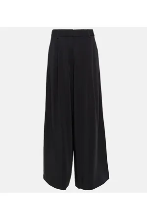 CO High-rise jersey wide-leg pants