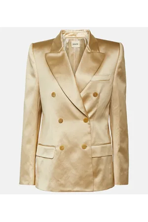 Khaite Nathan satin blazer