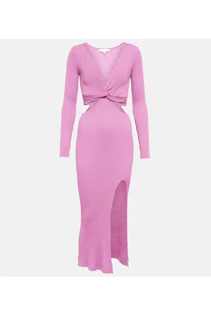 LOVESHACKFANCY Bernette LurexÂ® cutout dress