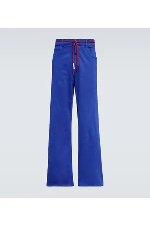 Marni Mid-rise straight cotton-blend pants
