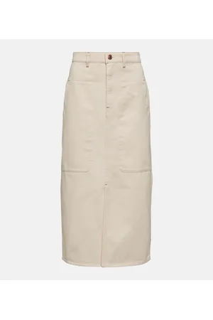 Marant Etoile Flozia cotton midi skirt