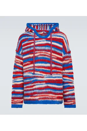 ERL Gradient knitted oversized hoodie