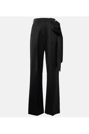 Simone Rocha Floral-appliquÃ© straight pants
