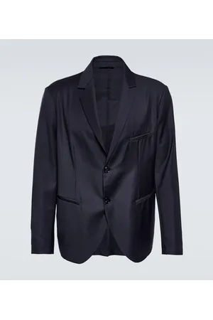 Giorgio Armani Single-breasted virgin wool blazer
