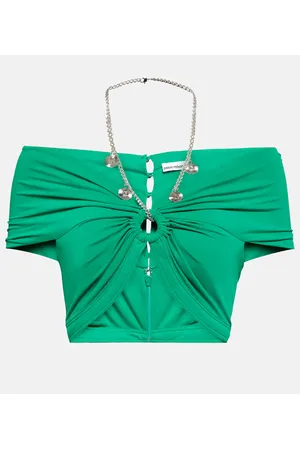 Paco rabanne Cutout jersey top