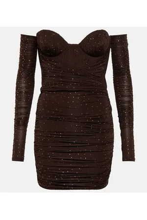 ALEX PERRY Koda embellished jersey minidress