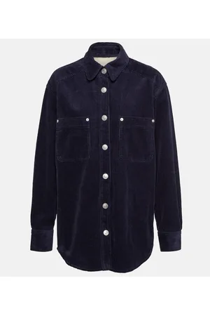 Marant Etoile Randal cotton and linen corduroy shirt