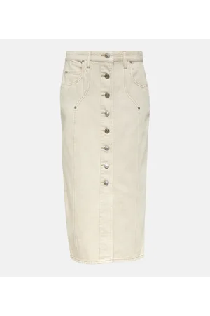 Marant Etoile Vandy denim midi skirt