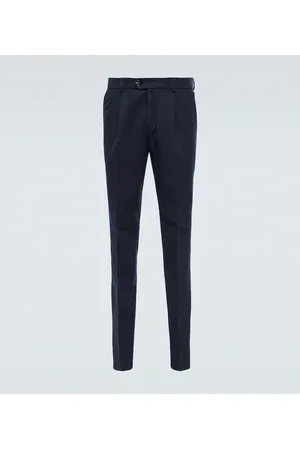 Brunello Cucinelli Cotton gabardine slim pants