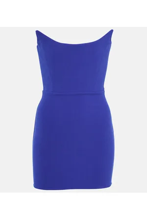 ALEX PERRY Strapless crepe minidress