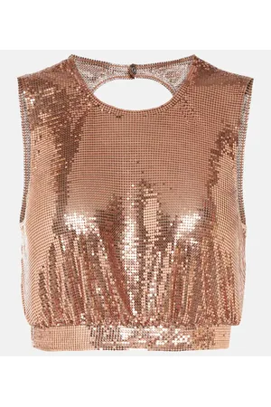 Paco rabanne Metallic mesh top