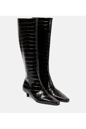 Totême Leather knee-high boots