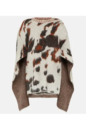 Stella McCartney Caped jacquard sweater