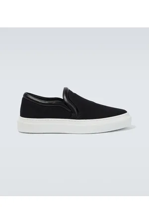 J.W.Anderson Leather-trimmed low-top sneakers