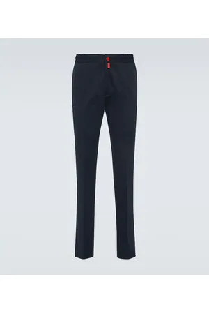 Kiton Cotton jersey straight pants