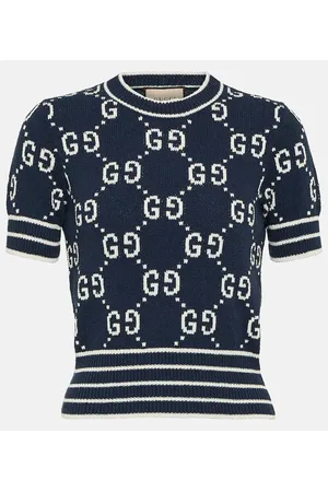 Gucci GG jacquard cotton-blend top