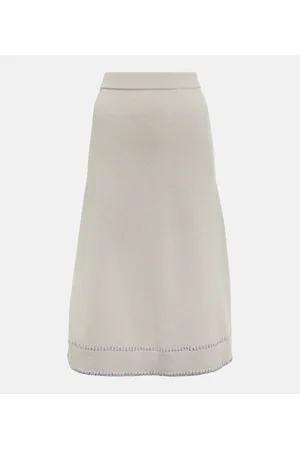 Lisa Yang Adele cashmere midi skirt