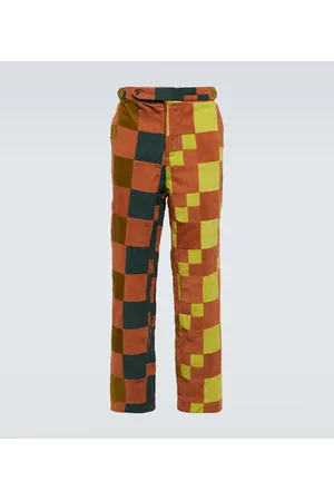 BODE Patchwork corduroy pants
