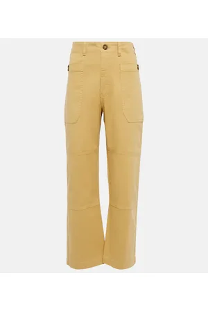 Frame High-rise cropped cargo pants