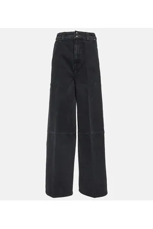 Khaite Isla high-rise wide-leg jeans