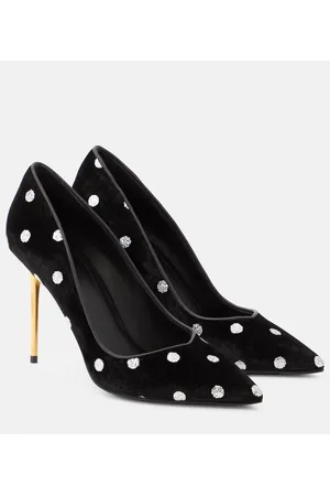 Balmain Ruby polka-dot velvet pumps