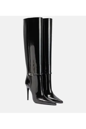 Saint Laurent Vendome 110 leather knee-high boots