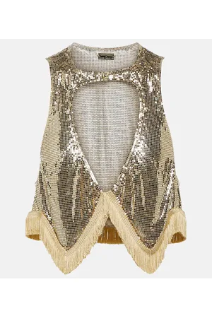 Paco rabanne Chainmail cutout top