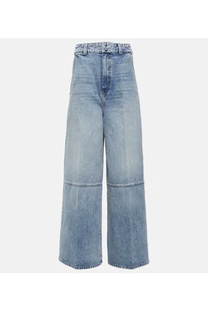 Khaite Isla high-rise wide-leg jeans