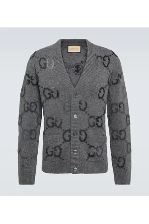 Gucci Jumbo GG intarsia wool-blend cardigan