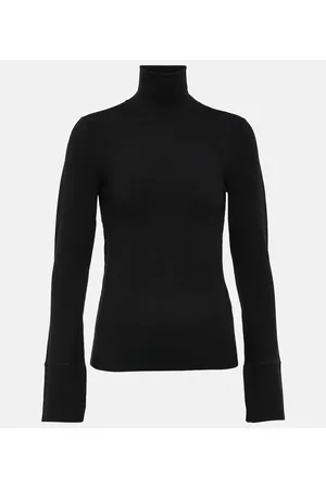 Joseph Silk-blend turtleneck top