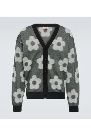 Kenzo Flower Spot cotton jacquard cardigan