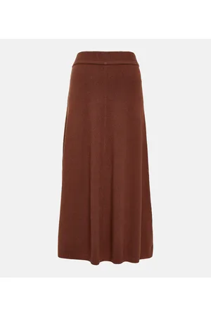 Joseph Silk-blend midi skirt