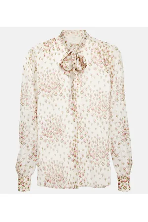 Giambattista Valli Floral printed silk blouse