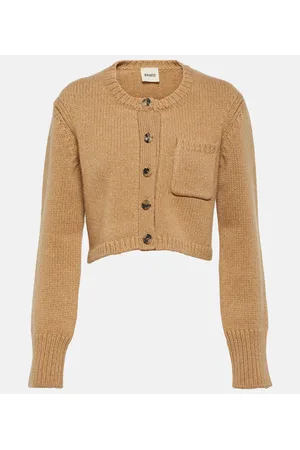 Khaite Lavan cropped cashmere cardigan