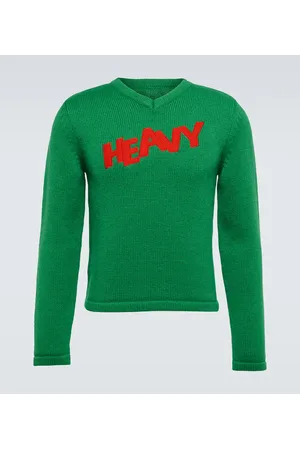 ERL Embroidered wool-blend sweater