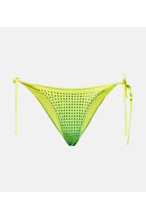 Self-Portrait Embellished bikini bottoms