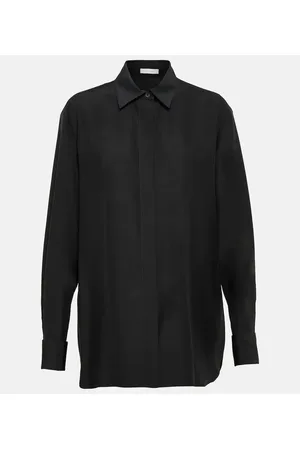 The Row Sisella silk and wool shirt