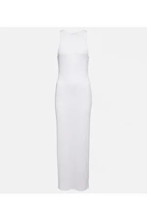 The Row Tikea ribbed-knit maxi dress