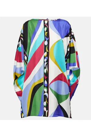 Puccini Pesci silk twill kaftan
