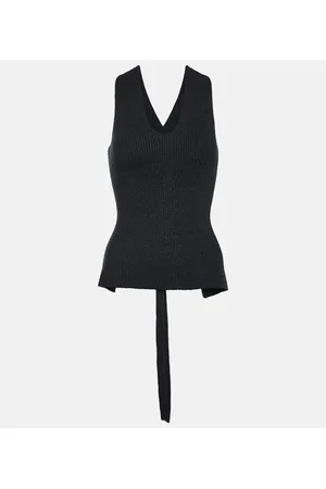 Joseph Sleeveless ribbed-knit top