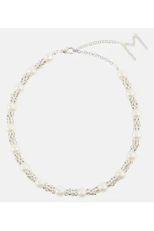 MAGDA BUTRYM Embellished necklace with rose quartz