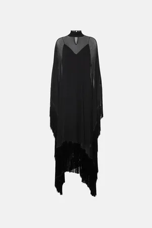‎Taller Marmo‎ Mrs Ross Spirito fringed silk kaftan