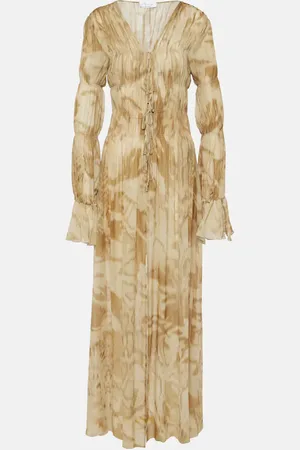 BLUMARINE Printed ruched maxi dress