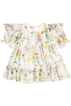 PATACHOU Baby ruffled floral dress